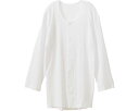 インナーシャツ メンズ 肌着 ● 快い インド綿 7分袖 紳士用 M L LL ホワイト Q0012T 白鷺ニット工業 │ 前開き 7分袖シャツ 介護下着 綿1...