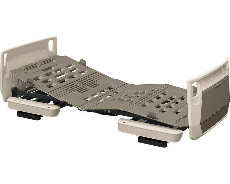 ●電動ベッド 介護ベッド 高齢者 楽匠プラス 多機能 3モーション H脚タイプ 83cm幅 オプション受：モスグリーン ボード：キャメル KQ-A6112 パラマウントベッド │ 介護用品 在宅介護 高齢者 ベッド