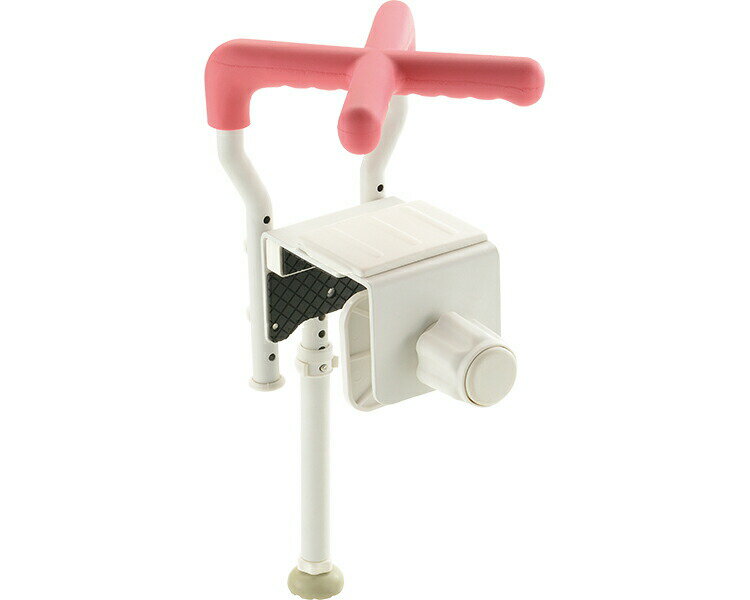 リッチェル 入浴用手すり 浴そう手すりX ユニットバス130L ピンク 140054｜お風呂 てすり 手摺り ささえ 入浴用品 バスグッズ 高齢者 介護用品 高齢者 介護用品 浴そう手すりX 在来工法130 ピンク 介護用品 浴槽手すり 入浴補助 高齢者 転倒防止 手すり