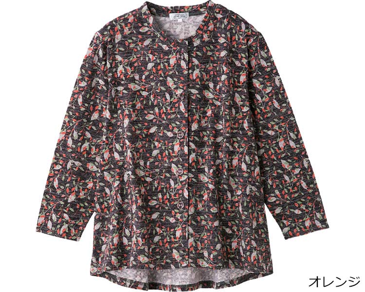 Nylon, Rayon, Polyester - カットマグネット釦カーディガン（指先ストレッチ） 820306 ケアファッション │