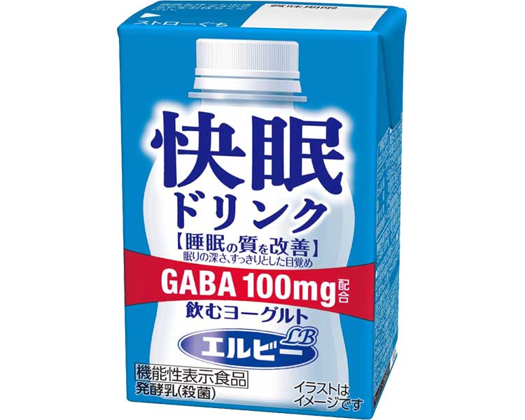 快眠ドリンク 飲むヨーグルト 24524 125mL 24本入 エルビー │ 睡眠 向上 ストレス緩和 疲労感の緩和 乳酸菌 乳性 カルシウム 乳酸菌 紙..