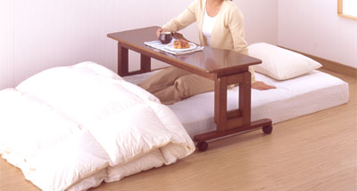 ふとん用オーバーテーブル サポートテーブルE キンタロー │ ベッド テーブル 介護用品 食事テーブル 2