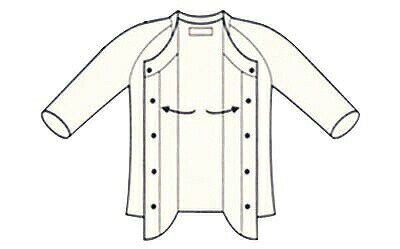 ワンタッチ肌着　紳士用　前開き5分袖　ホック式　神戸生絲　【RCP】【介護用品】 2