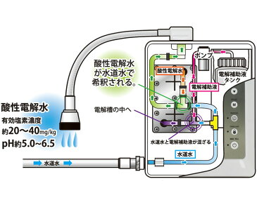 除菌電解水給水器 ＠除菌 手・洗う プレミアム SHW-100W 手指洗浄 希釈不要 衛生管理 除菌 脱臭 次亜塩素酸