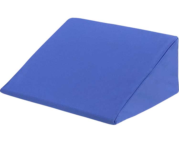 楽々健 体位変換用マット 小 ar-096-bs ブルー 楽々健 | 体位変換クッション 防水 洗濯可能 床ずれ防止クッション 体位保持 三角クッション 高反発 リハビリ 介護