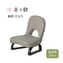 正座椅子 おしゃれ 楽々健 楽府 さらり 幅44×奥行42×高さ52cm rk-02012 楽々健 | 正座 胡坐 あぐら チェア 座椅子 膝 痛くない 和室 座敷 畳 こたつ ローチェア 一人用 お年寄り 和室用椅子 いす 低い 座敷椅子 折りたたみ イス コンパクト 脚付 介護 高齢者 プレゼント