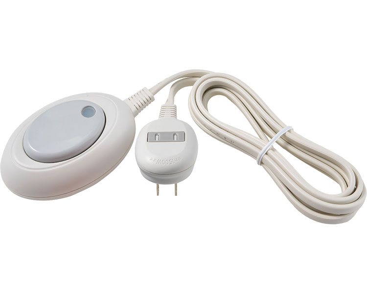 足元スイッチ 2m WFS-200B 朝日電器 │ 便利 日常生活 介護 介護用品 高齢者 お年寄り 老人 シニア 在宅介護 病院 老人ホーム デイサービス アイディアグッズ 足元切替