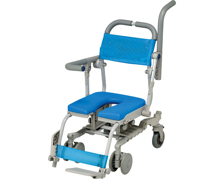 シャワーキャリー 入浴 車椅子 シャワーラク4輪自在SAL U型シート SWR132SAL ウチヱ｜介護用品 高齢者 ..