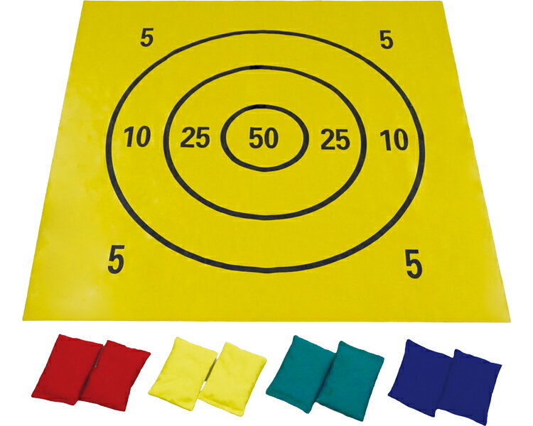 ターゲットゲーム 的当て ターゲットマット ビーンズバッグ8個入 61047 must one │ レクリエーション ..