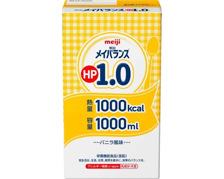 明治 メイバランスHP1.0 2671404 1000mL バニラ風味 6個入り 明治 | meiji 流動食 介護食 病院 老人ホーム デイサービス 介護施設 福祉施設 食事介助 食事サポート 栄養補助食品 たんぱく質 高齢者 お年寄り 老人 シニア