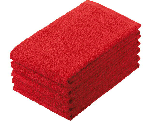 伊藤忠 ダークカラーフェイスタオル FTD-2 赤 5枚入 48個入り 伊藤忠リーテイルリンク | 使い捨て 消耗品 日用品 大容量 業務用 法人 病院 老人ホーム デイサービス 会社 現場 企業 備品掃除 清掃 お掃除