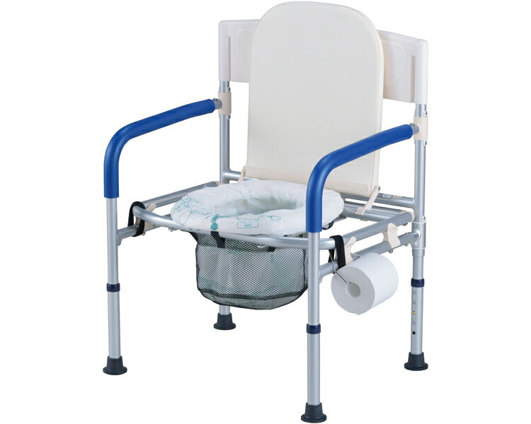 ポータブルトイレ すま～いるワイドタイプ FC2310 （要組立 工具不要） イーストアイ │ 介護用品 トイレ 簡易トイレ 折りたたみ 折り畳み コンパクト アルミ製 災害対策 震災 防災グッズ 備蓄 備品 緊急時 もしも アウトドア持ち運び 保管 収納