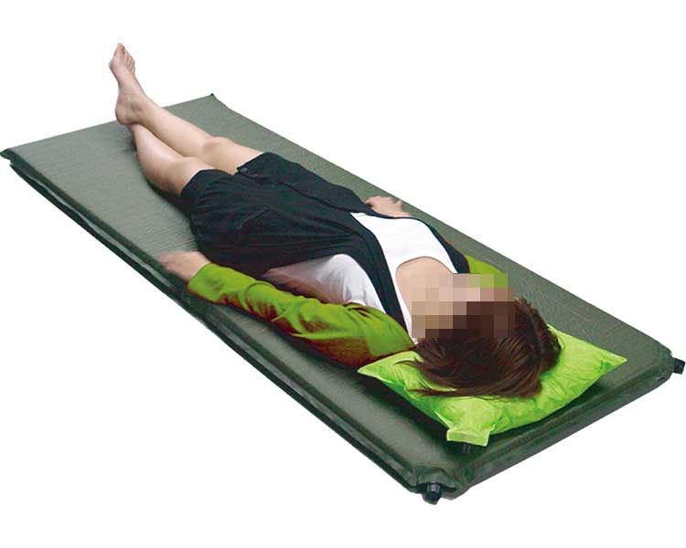 エアマット 寝具 エアーマット 4006 （幅70×長さ180cm） オーミケンシ │ 防災グッズ マットレス エアーマット 非常時 アウトドア 緊急 災害対策 備蓄 備品 バルブを開くだけ 簡単操作 キャンプ シングルサイズ エアーマットレス