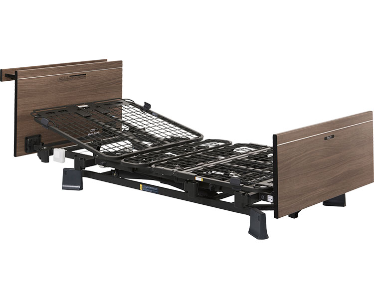 電動ベッド リクライニングベッド 介護 ミオレットIIIネクスト 3M木製宮付ボード P113-33BB ヨコ柄 90cm幅 プラッツ | 介護ベッド 高齢者 お年寄り 老人 シニア 電動 ベッド 寝具 背上げ 在宅介護