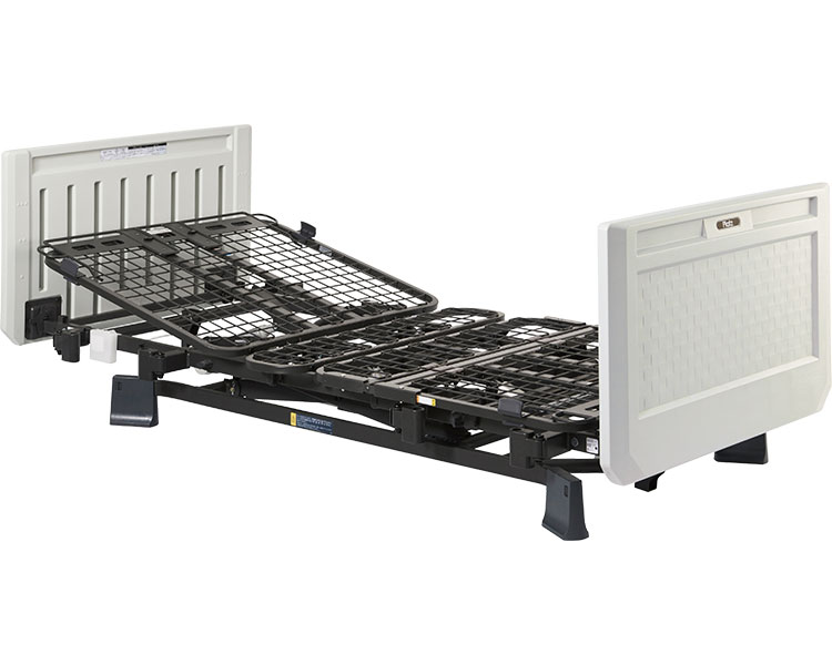 電動ベッド リクライニングベッド 介護 ミオレットIIIネクスト 2M樹脂製ボード P113-24CC チェック 83cm幅 プラッツ | 介護ベッド 高齢者 お年寄り 老人 シニア 電動 ベッド 寝具 背上げ 在宅介護