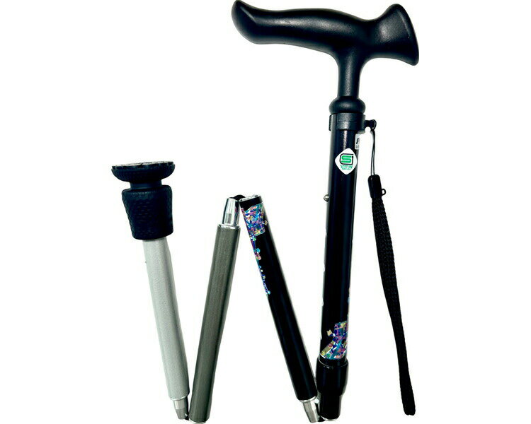 杖 ステッキ おしゃれ 高齢者 介護 チャレンジドアートステッキ T/S 折畳 WB5339 東京タワー フジホーム │ 折りたたみ杖 折り畳み お年寄り 歩行補助 歩行サポート オシャレ 軽量 老人 シニア 在宅介護 お散歩 お出かけ 病院 老人ホーム デイサービス プレゼント