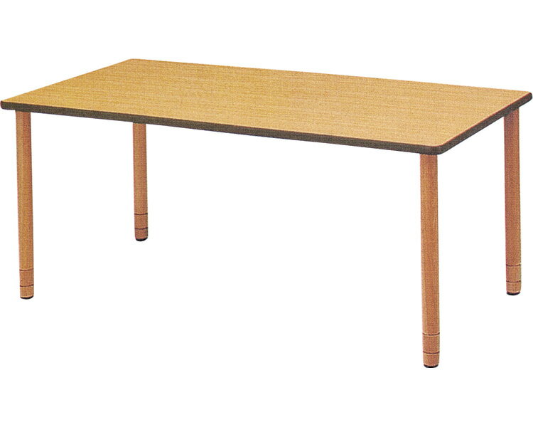 アイリスチトセ 施設用テーブル WSHタイプ 幅150×奥行90×高さ64〜74cm ナチュラル DWT-1590-WSH │ テーブル 机 病院用 施設用 介護用品 デイサービス 福祉施設 オフィス家具 老人ホーム 施設テーブル 日本製 要組立 高さ調節