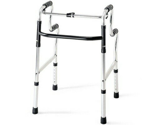 アクションジャパン 歩行器 折りたたみ式立ち上がり歩行器 C2021W 標準タイプ｜歩行器 折りたたみ 折畳 歩行補助 歩行サポート 介護用品 お年寄り 老人 リハビリ 歩行訓練 病院 老人ホーム デイサービス 福祉施設 在宅介護 高齢者