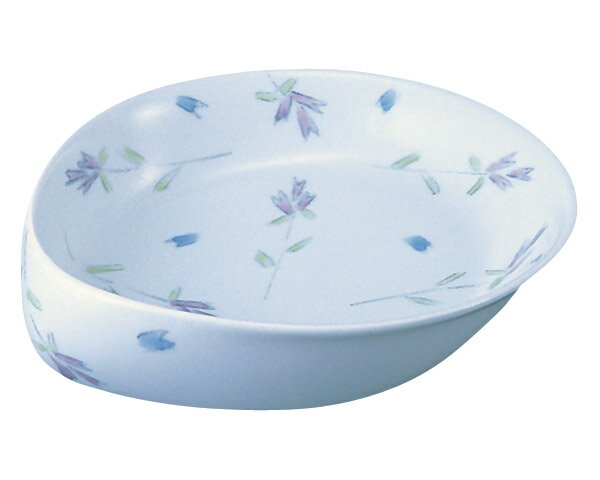 お皿 大皿 食器 介護 テレサシリーズラベンダー 大皿 TK-2 東海興商 │ すくいやすい 持ちやすい 食べやすい 介護用食器 高齢者 お年寄り 老人 シニア 在宅介護 病院 老人ホーム デイサービス 施設 食洗機対応 電子レンジ対応 花柄 かわいい