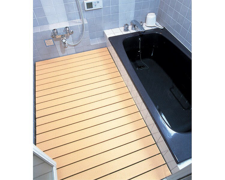 ●サイズ／高さ5.5〜29cm（※高さは29cmまで対応可能ですが、12cm以上をご注文の場合追加料金がかかります。）●重さ／約10kg×2●材質／ポリスチロール（ゴム材入り）・段差が5.5〜29cmまで対応可。浴室の傾斜にも対応のアジャスター付。・樹脂製で腐らず衛生的、すのこ部・脚部は抗菌剤入り。※価格はあくまで目安です。幅・奥行きにより価格が変わります。　高さ加算、分割加算が生じる場合があります。　金額につきましては、お手数ですがご連絡下さい。【日進医療器】