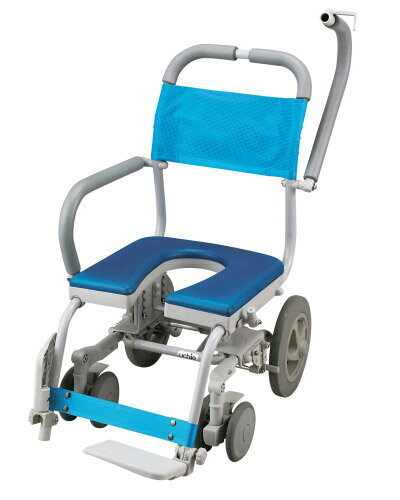 シャワーキャリー 入浴用 車椅子 高齢者 介護用品 シャワーラク U型シート仕様 SWR-102 低座型 ウチヱ|お年寄り 老人 シニア 病院 施設 デイサービ...