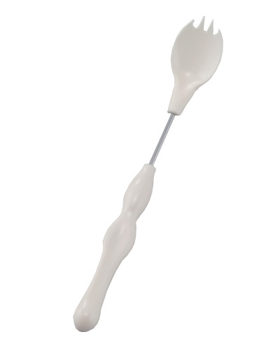スプーン フォーク 介護 かるまげ35 小 スプーン・フォーク兼用 PP35-6 （長さ約20.3cm） 斉藤工業 │ 介護用品 カトラリー 食事介助 高齢者 お年寄り 老人 シニア 曲がる 曲げる 軽い 軽量 滑りにくい 食洗機対応 在宅介護 病院 老人ホーム デイサービス 施設 学校