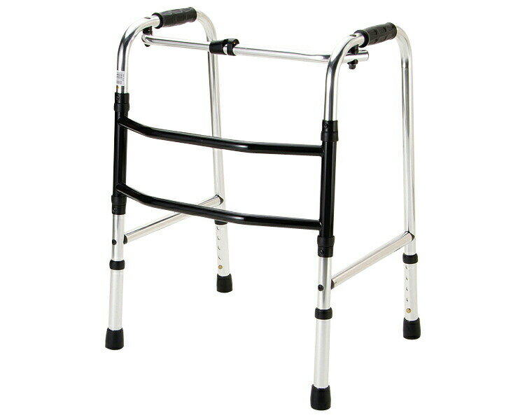 歩行器 標準タイプ 交互型 HK-200 （幅56×奥行44×高さ70～80cm） マキテック｜歩行補助 リハビリ 歩行サポート 介護用品 高齢者 お年寄り 老人 シニア アルミフレーム 折りたたみ 在宅介護 病院 老人ホーム デイサービス 軽量 丈夫