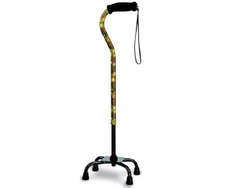 クウォッドケインおしゃれ四点式ロータイプ 71-C1 71-FD1 71-FD4 島製作所 │ 4点杖 杖 4点 介護杖 介護..