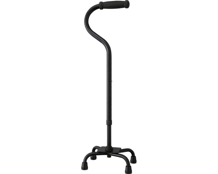 ステッキ 杖 4点杖 四点杖 テイコブアルミ4点杖 EA4-102 ブラック（長さ65.5〜88cm）幸和製作所 │ 介護..