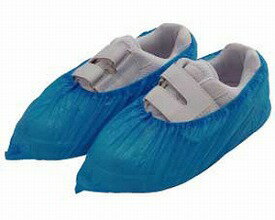 シューズカバー 使い捨て ポリエチレンシューズカバー 100枚入×10袋 フリーサイズ 4749 川西工業 │ 介護用品 消耗品 備品 病院 老人ホーム デイサービス クリニック 使い切り スタッフウエア 衛生管理 装着簡単 ワンタッチ 靴カバー