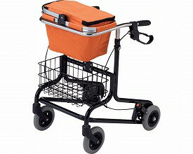 星光医療器製作所 歩行器 コンパクト歩行車 アルコーBW型S 100558 │ 歩行車 コンパクト 保冷 バスケッ..