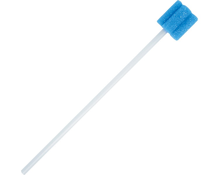 口腔ケア スポンジ ブラシ ビバくるりん 300本入 E549 （長さ15.5cm） 東京技研 │ オーラルケア 口腔 ..