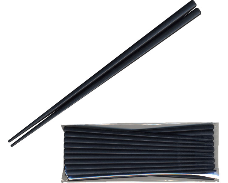●サイズ／長さ21cm●重さ／167g●材質／SPS（シンジオタクチックポリスチレン）●耐熱温度／240℃●生産国／日本●食洗機可●乾燥機可 ・くり返し使うことで、割箸に比べトータルコストがダウンできます。・国内原料・国内生産、殺菌処理可能、箸先端部分にすべり止め加工を施しています。 【大黒工業】