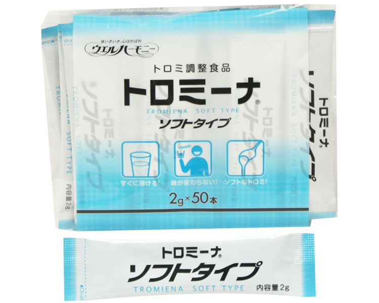 トロミ調整食品 とろみ付け 高齢者 介護 トロミーナ ソフトタイプ 2g×50本 ウエルハーモニー │ とろみ調整 介護食 高齢者 トロミ調節 簡単 食事 スティックタイプ 便利 持ち運び とろみづけ 嚥下 誤嚥 食事介助 病院 施設 デイサービス 老人ホーム 在宅介護