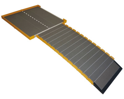 シコク 車いす用 段ない・ス 踊り場分割タイプ 628-210 長さ100cm ｜車いす 段差解消 段ないス 段差解..