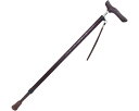 杖 ステッキ 介護 高齢者 ● 伸縮ジョイントレザーステッキ 69-NL (長さ66~96.5cm) 島製作所 │ 介護用品 つえ 伸縮タイプ 伸縮杖 高さ調節 SGマーク取得商品 高齢者 お年寄り 老人 シニア 在宅介護 歩行補助 病院 老人ホーム デイサービス