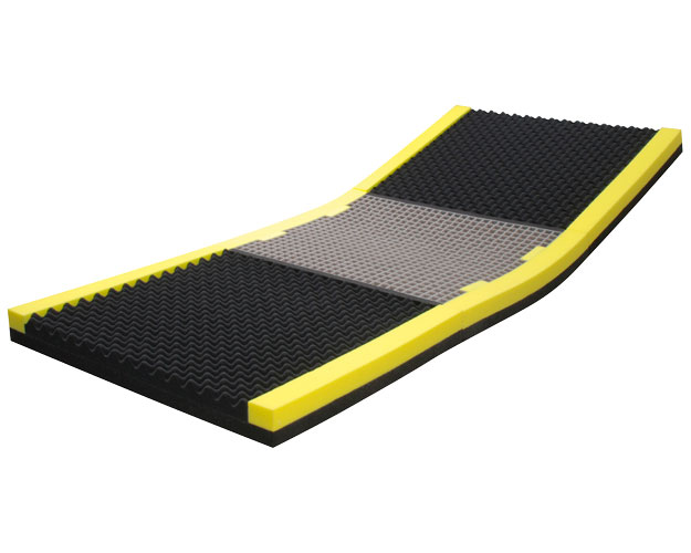 マットレス 介護 高齢者 ピタ・マットレス コンフォタイプ 三つ折り 幅91×長さ192×厚さ8cm PTZT91FA ブルー 日本ジェル │ 介護用品 寝具 特殊寝台付属品 お年寄り 老人 シニア 病院 老人ホーム デイサービス 介護施設 福施設 体圧分散 折りたたみ 折りたためる