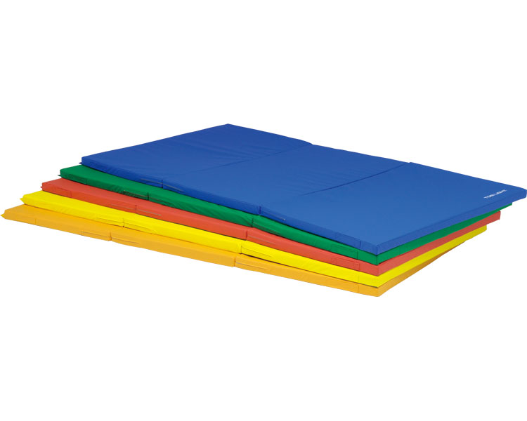 マット 運動 TOEILIGHT 三つ折りノンスリップ軽量マット （幅120×長さ240×厚さ5cm） T-1176 トーエイライト │ 介護用品 レクリエーション マット 体育用品 体操用カラーマット リハビリ 軽運動マット 抗菌 防炎 防水 すべり止め ウレタンマット 収納 三つ折り 連結可能