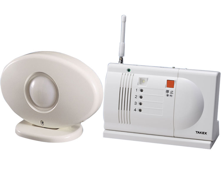 徘徊 徘徊お知らせ感知くん（パッシブセンサ4周波） 卓上型受信機セット HCS-106（T） 竹中エンジニアリング │ 徘徊 お知らせ ワイヤレス 簡単設置 ベッド アラーム センサー 徘徊感知器 認知症 高齢者 介護 介護用品