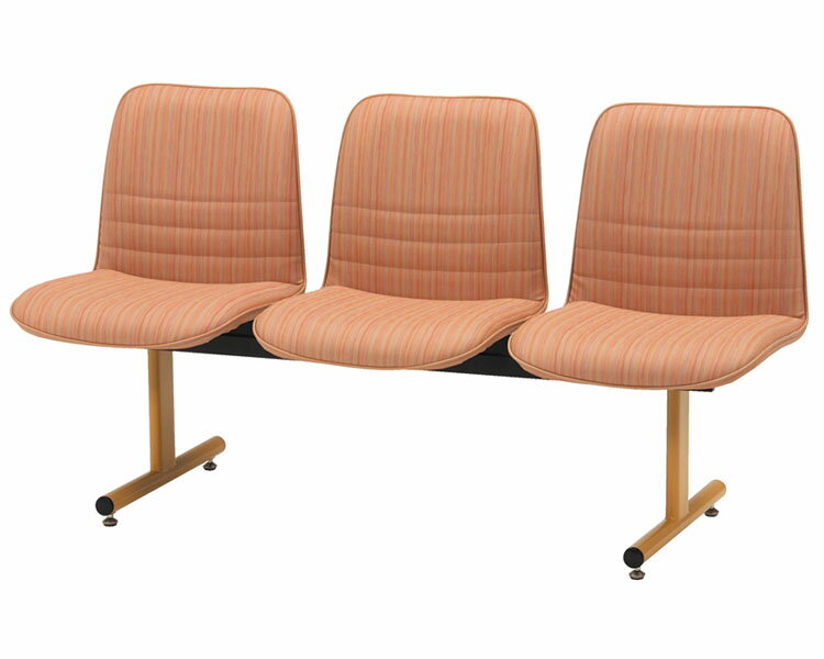 ロビー 椅子 3人用 おしゃれ ロビーチェア 3人用背付 ML-95-3 幅147.5×奥行54.5×高さ79cm （要組立） ..