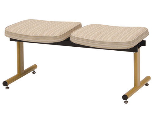 ロビー 椅子 2人掛け おしゃれ ロビーチェア 2人用背なし ML-90-2 幅97.5×奥行47.5×高さ44.5cm ミトノ ..