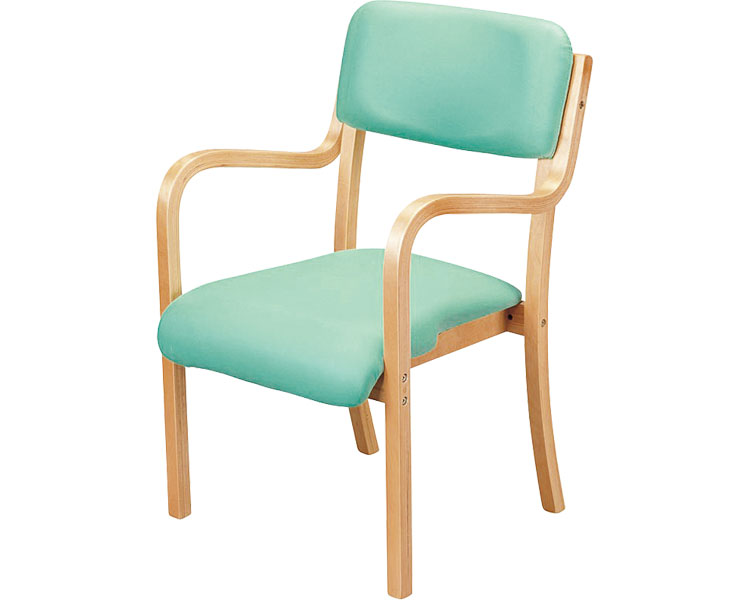 Rakuten - 施設用椅子 木製スタッキングチェア 木部ナチュラル CUFC4 （幅53×奥行59.8×高さ80cm） 介援隊 │ ダイニングチェア 肘付き 椅子 介護椅子 スタッキングチェア 肘掛 ダイニングチェアー カフェチェア リビングチェア 肘掛け付チェア いす ダイニング スタッキング 介護施設