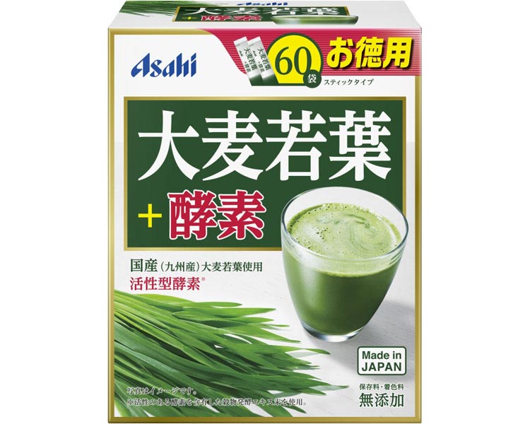 ●大麦若葉＋酵素 3g×60袋 アサヒグループ食品 │ 酵素 大麦若葉 栄養補助食品 たんぱく質 Asahi 高齢者 ..