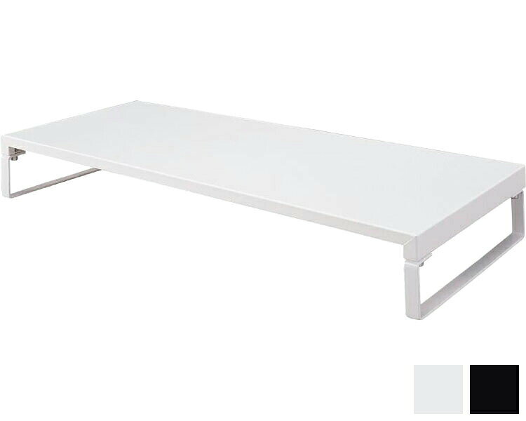 机上台 ロータイプ 幅59cmタイプ （幅59×奥行25×高さ8cm） A7332 LIHITLAB（リヒトラブ） │ 収納 便利グッズ PC台 アイディア用品 デスク周り オフィス用品 置くだけ すっきり スペース 電話台 モニター台 会社 企業 お店 在宅ワーク リモートワーク 省スペース pandoraplus-10005748 Pandora+ パッケージ画像