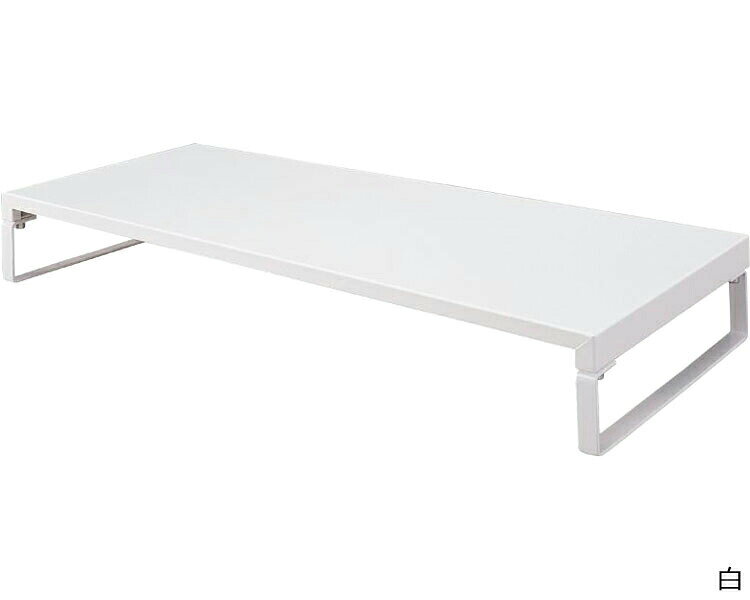 机上台 ロータイプ 幅59cmタイプ （幅59×奥行25×高さ8cm） A7332 LIHITLAB（リヒトラブ） │ 収納 便利グッズ PC台 アイディア用品 デスク周り オフィス用品 置くだけ すっきり スペース 電話台 モニター台 会社 企業 お店 在宅ワーク リモートワーク 省スペース pandoraplus-10005748 Pandora+ サンプル画像3