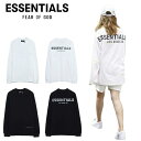 ESSENTIALS エッセンシャルズ Tシャツ 長袖 メンズ レディース ユニセックス エッセンシャルズ 春夏 秋冬 最新 男女兼用 