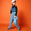 キッズダンス衣装 ヒップホップ HIPHOP セットアップ トップス タンクトップ 子供 女の子 ガールズ チア ジャズダンス ステージ衣装 練習着 応援団 演出服 K-POP 韓国風