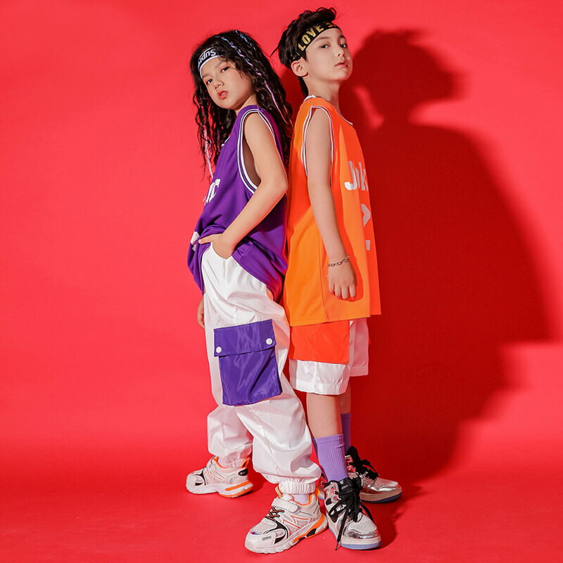 ダンス衣装 キッズ セットアップ ダンス衣装 ヒップホップ キッズ HIPHOP 子供服 上下セットアップ タンクトップ 半ズボン 長ズボン 子供 男の子 女の子 ガールズ チア ジャズダンス ステージ衣装 文化祭 原宿系 練習着 応援団 演出服 K-POP jazz サマーキャンプ 団体服