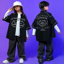 ダンス衣装 キッズ セットアップ ダンス衣装 ヒップホップ キッズ HIPHOP 子供服 上下セットアップ Tシャツ シャツ パンツ 子供 男の子 女の子 ガールズ チア ジャズダンス ステージ衣装 文化祭 原宿系 練習着 応援団 演出服 K-POP jazz サマーキャンプ 団体服