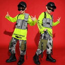 ダンス衣装 キッズ セットアップ ダンス衣装 ヒップホップ キッズ HIPHOP 子供服 上下セットアップ トップス ベスト パンツ 子供 男の子 女の子 ガールズ チア ジャズダンス ステージ衣装 文化祭 原宿系 練習着 応援団 演出服 K-POP jazz サマーキャンプ 団体服